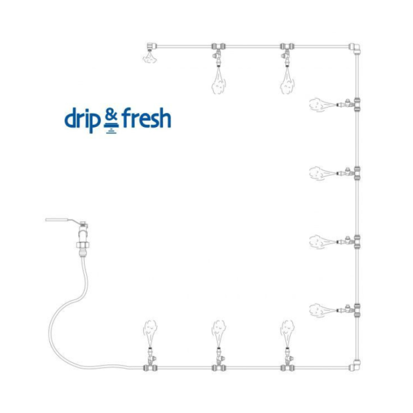 Domestic Nebulization Kit Drip&Fresh δ 16 m δ 10 nozzles