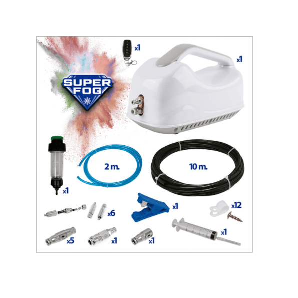 Superfog SF040 - SF045 Δ Nebulization kit 5-25 m2 fácil instalação e baixo consumo