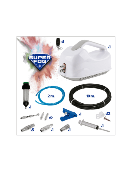 Superfog SF040 - SF045 Δ Nebulization kit 5-25 m2 fácil instalação e baixo consumo