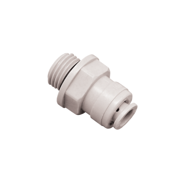 Quick Connection for Nebulization Tubing - Automatic Union Rosca Macho 1/4” x Rosca Macho 1/4” | Drip&Fresh