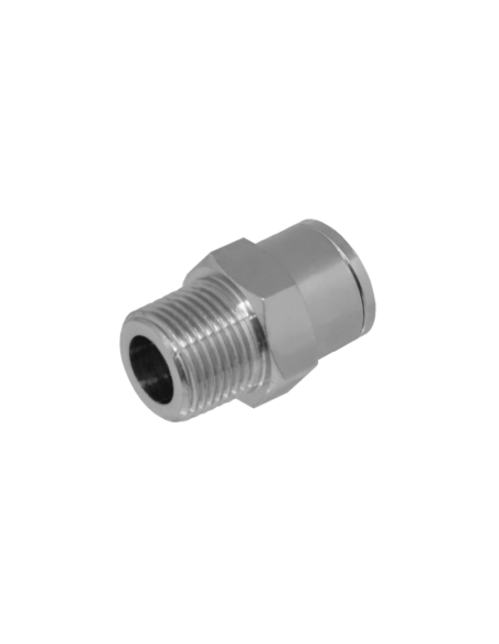 Unión Automática Reducida RH 1/4″ Brillo | Drip&Fresh