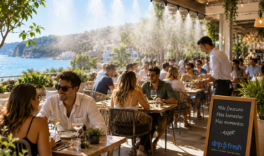 Nebulización para restaurantes y viviendas: la solución para climatizar grandes terrazas